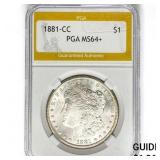 1881-CC Morgan Silver Dollar PGA MS64+