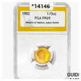 1892 Wealth of Nations 1/10oz Gold PGA PR69 Adam