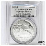 2022-P Liberty Silver Medal PCGS PR70 DCAM, 1st