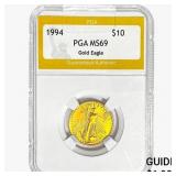 1994 US 1/10oz Gold $10 Eagle PGA MS69