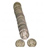 1942-1945 War Nickel Roll [40 Coins]
