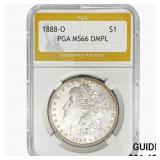 1888-O Morgan Silver Dollar PGA MS66 DMPL