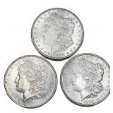 [3] Morgan Silver Dollar [1883-O, 1889, 1890]