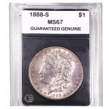 1888-S Morgan Silver Dollar GG MS67