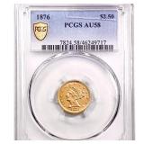 1876 $2.50 Gold Quarter Eagle PCGS AU58
