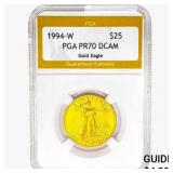 1994-W $25 1/2oz. American Gold Eagle PGA PR70