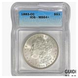 1883-CC Morgan Silver Dollar ICG MS64+
