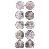 1999-2022 Mexican 1oz Silver Libertads [10 coins]