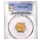 1915 $2.50 Gold Quarter Eagle PCGS AU55