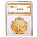 1879-CC $20 Gold Double Eagle PGA AU58