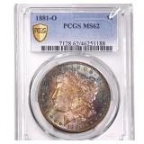 1881-O Morgan Silver Dollar PCGS MS62