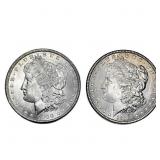 [2] 1885&1900 Morgan Silver Dollar