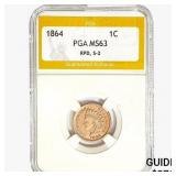 1864 Indian Head Cent PGA MS63 RPD, S-2