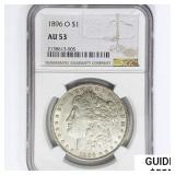 1896-O Morgan Silver Dollar NGC AU53