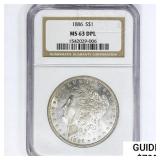 1886 Morgan Silver Dollar NGC MS63 DPL