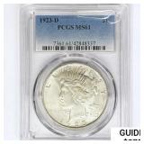 1923-D Silver Peace Dollar PCGS MS61