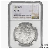 1891-O Morgan Silver Dollar NGC AU58