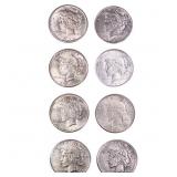 1925-1935 Peace Silver Dollar Collection [8