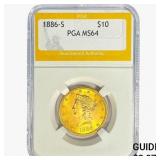 1886-S $10 Gold Eagle PGA MS64