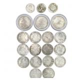 1795-1813 [11] Mixed Spanish Silver Coins