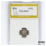 1836 Capped Bust Half Dime PGA MS64