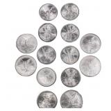 1983-2020 Mexican 1oz Silver Libertads [14 coins]