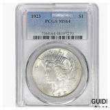 1923 Silver Peace Dollar PCGS MS64