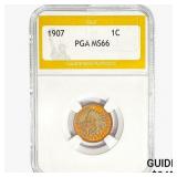 1907 Indian Head Cent PGA MS66
