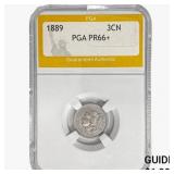 1889 Nickel Three Cent PGA PR66+