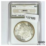 1879 Morgan Silver Dollar NGS MS67