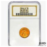 1944-S Wheat Cent NGC MS67 RD