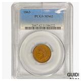1863 Indian Head Cent PCGS MS62