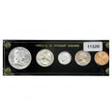 1953 1953 Proof Set Capitol Holder [5 Coins]