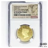 1838-2017 Smithsonian Gold 1/4oz Sovereign NGC