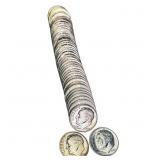 1961 1961 BU Roosevelt Dime Roll [50 Coins]
