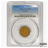 1909-S Indian Head Cent PCGS VF25
