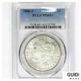 1880-S Morgan Silver Dollar PCGS MS65+
