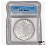 1884-O Morgan Silver Dollar ICG MS65