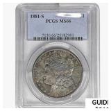 1881-S Morgan Silver Dollar PCGS MS66