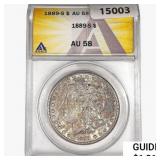 1889-S Morgan Silver Dollar ANACS AU58