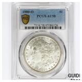1880-O Morgan Silver Dollar PCGS AU58
