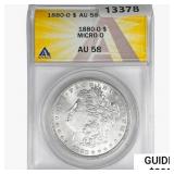 1880-O Morgan Silver Dollar ANACS AU58 Micro-O