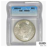 1884-O Morgan Silver Dollar ICG MA65