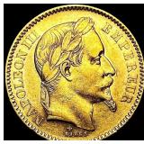 1866 .1867oz. Gold France 20 Francs