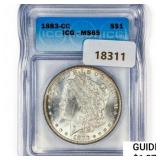1883-CC Morgan Silver Dollar ICG MS65