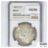1880-CC Morgan Silver Dollar NGC MS63