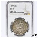 1877-S Silver Trade Dollar NGC XF45