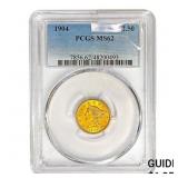 1904 $2.50 Gold Quarter Eagle PCGS MS62