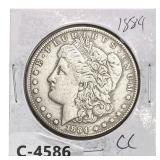 1884-CC Morgan Silver Dollar
