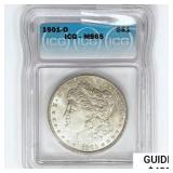 1901-O Morgan Silver Dollar ICG MS65